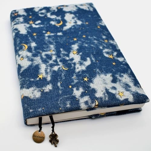 5.5×8.5 Book Covers for Paperbacks Women Bible Cover Protector 8.5in Denim