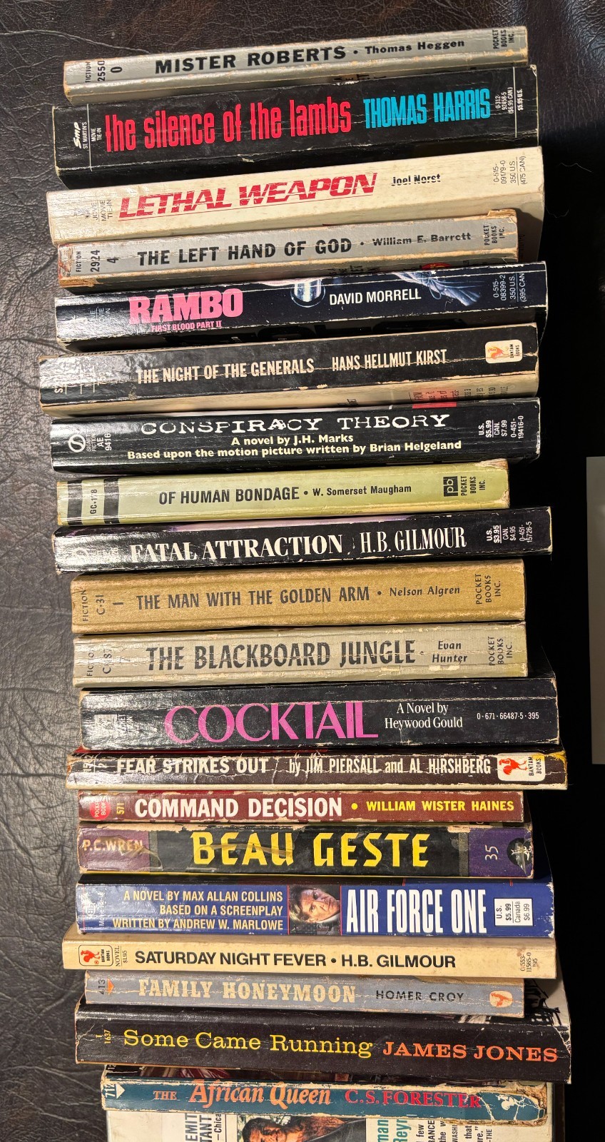 Lot 3 – 20 Movie tie-in paperbacks average VG 1940s-2000s see photos