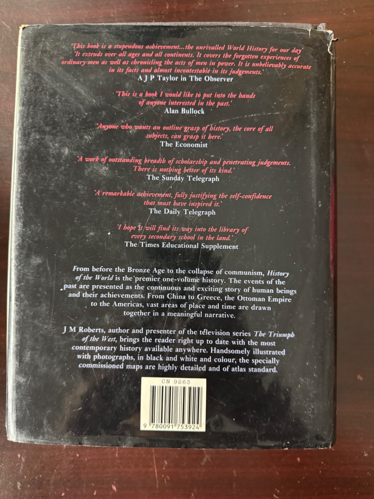 History of the World by J. M. Roberts (Hardcover)