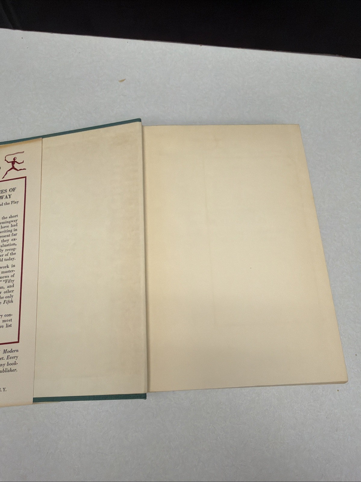 The Short Stories Of Ermest Hemingway 1938 Modern Library HC/ DC