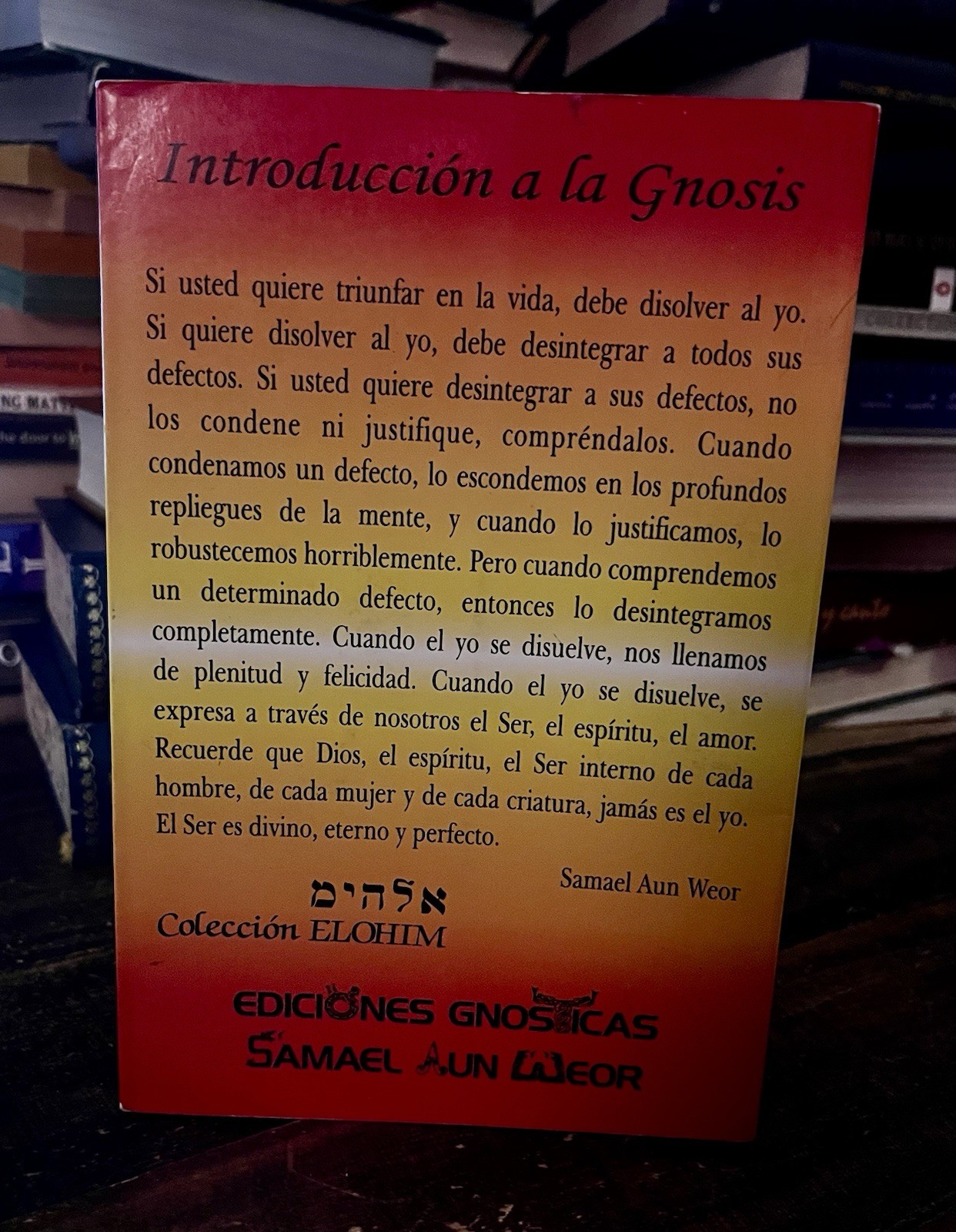 Introducción a la Gnosis Samael Aun Woer Esoteric Gnostic Occult Book Spanish