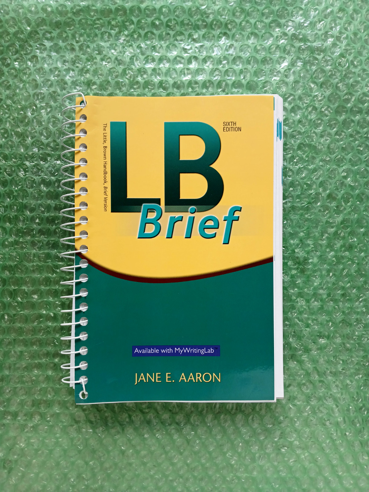 The Little, Brown Handbook by Jane E. Aaron (2016, Trade Paperback)