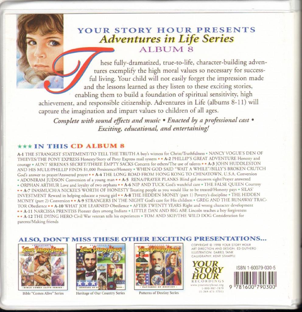 NEW Your Story Hour ADVENTURES IN LIFE Complete SET 4 Albums 8 9 10 11 48 CDs