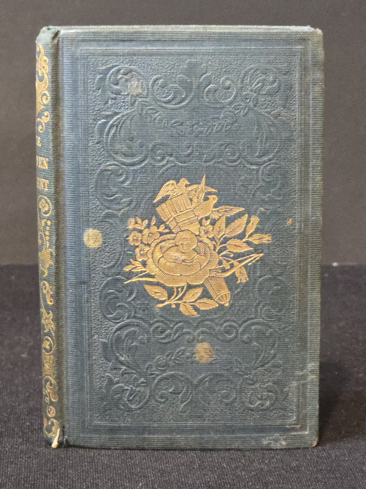 1850 The Golden Present Gift Book Worcester MA Gilt Edges Thayer 1st Edition