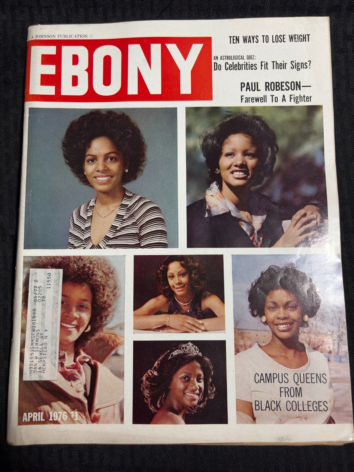 1976 April EBONY Magazine FN- 5.5 Campus Queens from Black Colleges