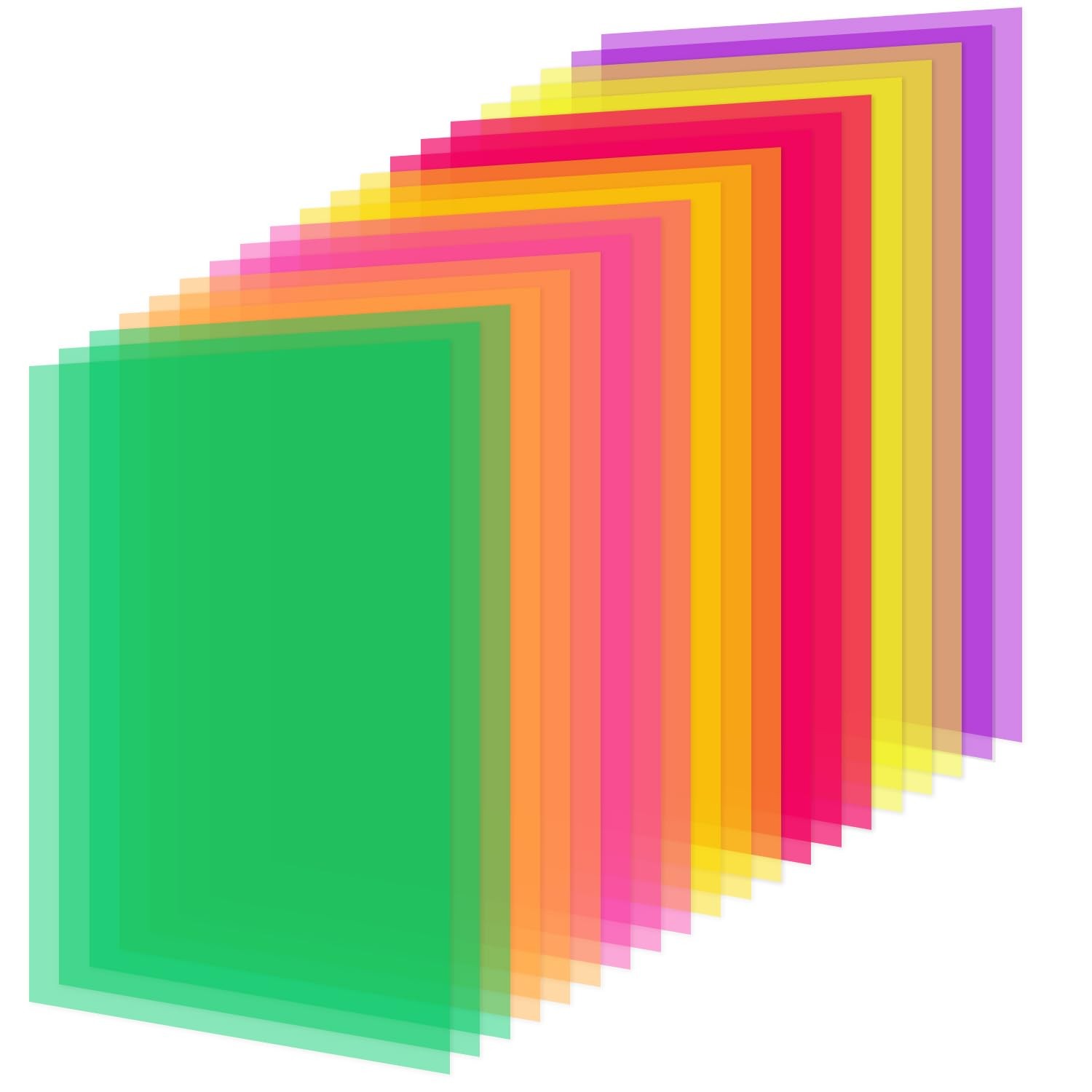 20 Pieces 11IN x 8.5IN Colored Overlays for Dyslexia, Dyslexia Reading Sheets…