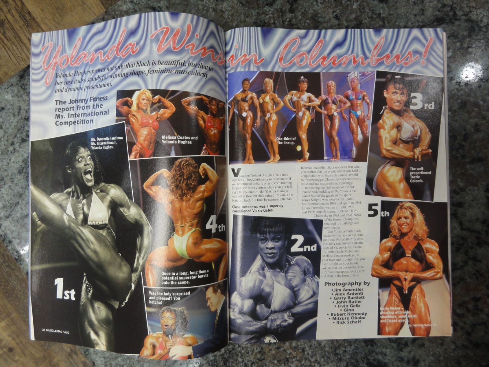 Muscle Magazines August 1997 Swimsuit Edition + Poster