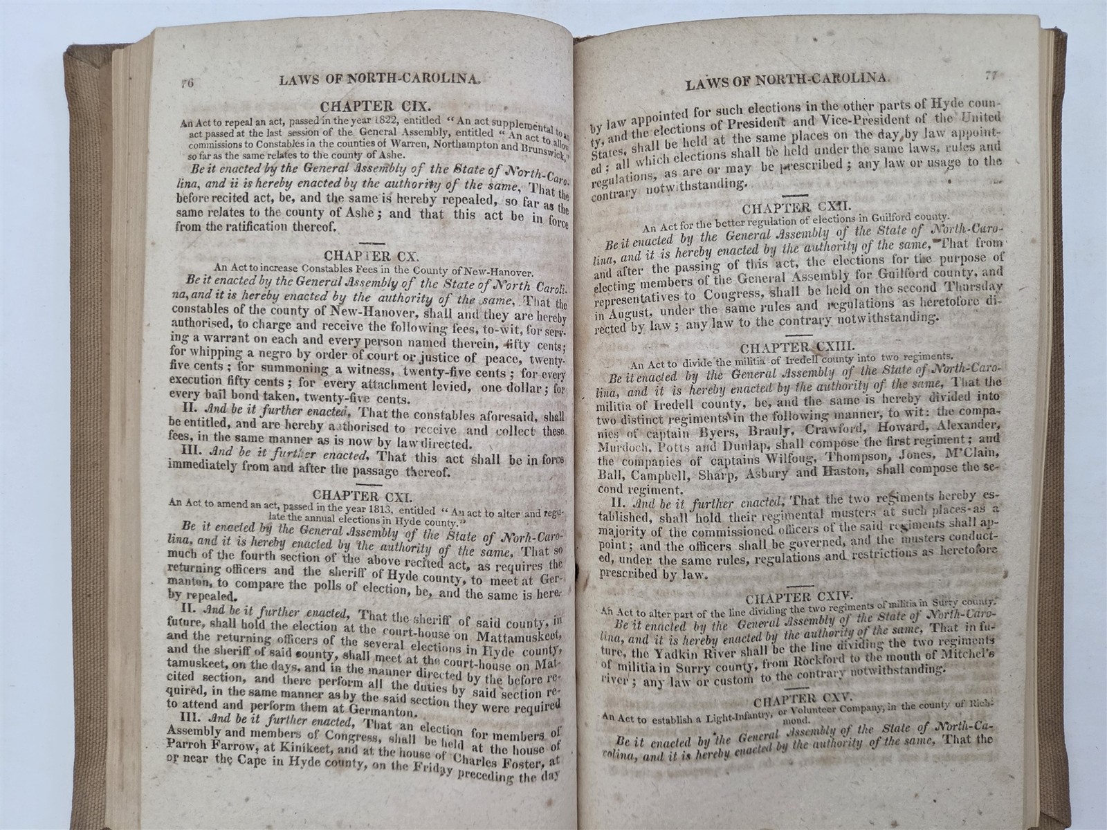 1824 antique NORTH CAROLINA LAW cherokee slavery free person color history