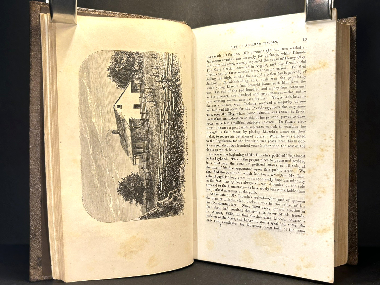 ABRAHAM LINCOLN by Barrett HISTORY Americana CIVIL WAR Slavery ILLUSTRATED 1865