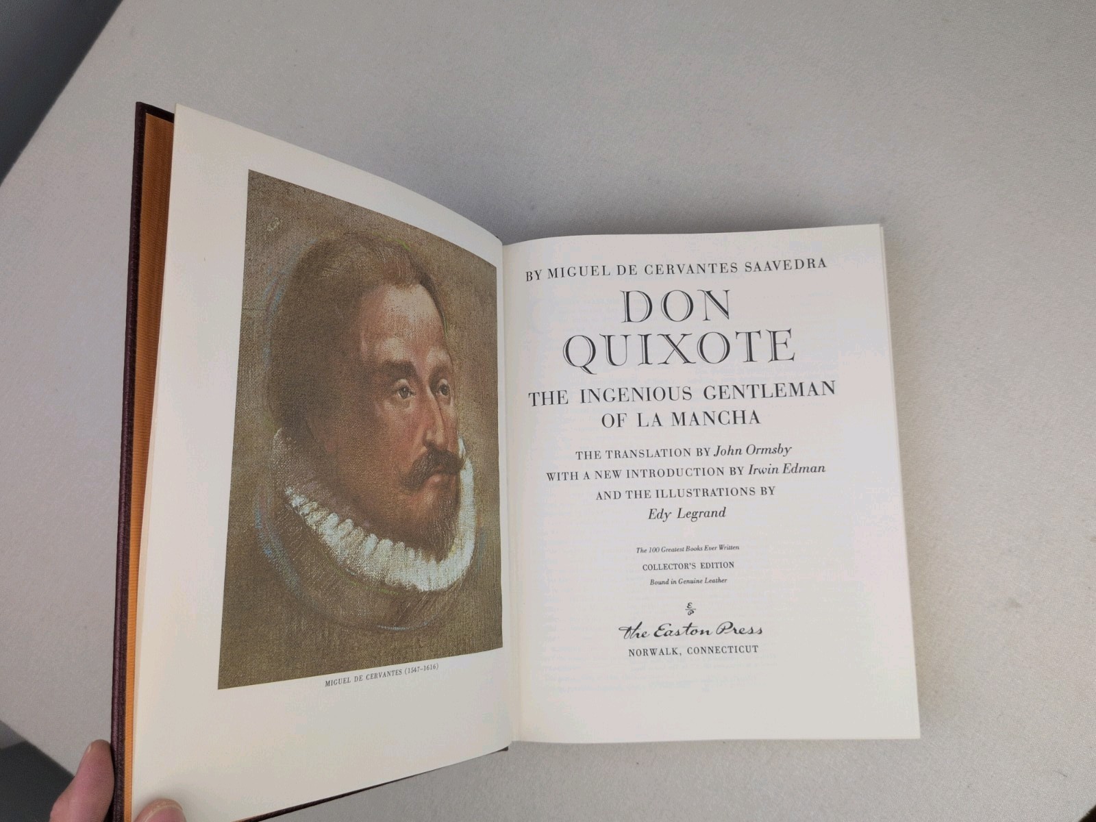 1979 Don Quixote Cervantes Easton Press Collector’s Edition 100 Greatest Books