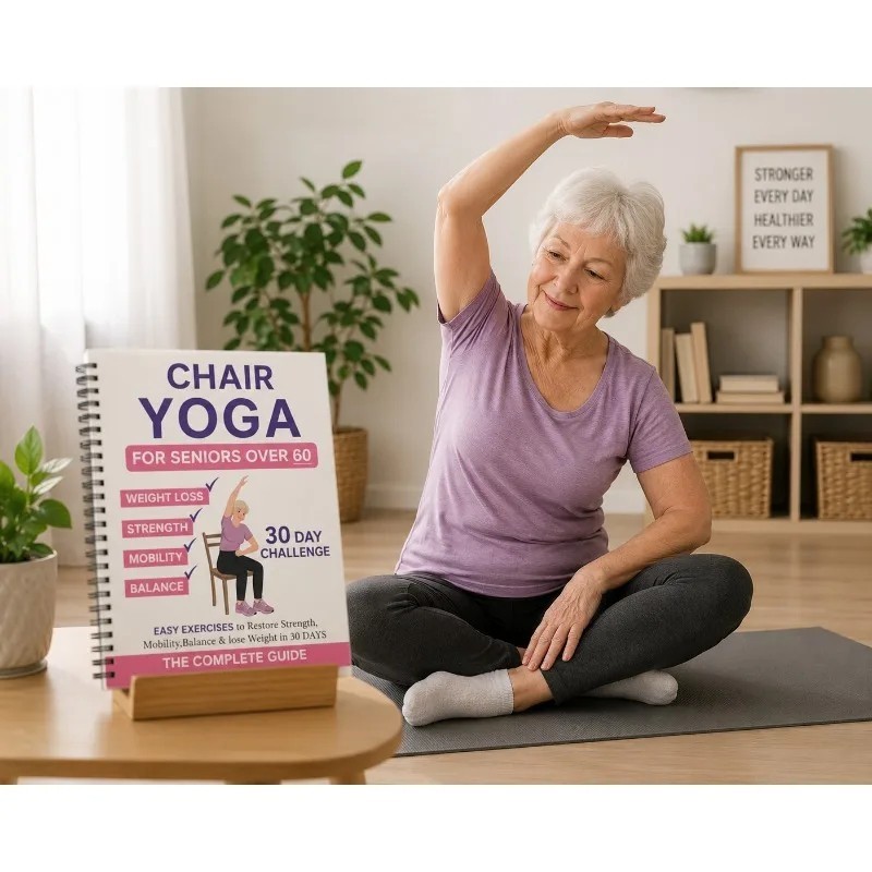 30 Day Chair Yoga Guide for Seniors Over 60 Strength Balance Book
