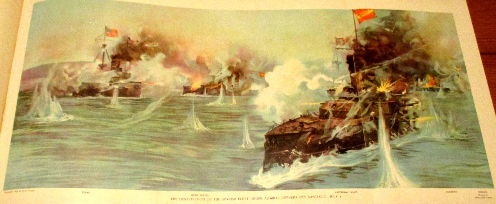 1900 The Story of The War of 1898 Hardcover Book 272 Pages NICE!! + Bonus Sheet