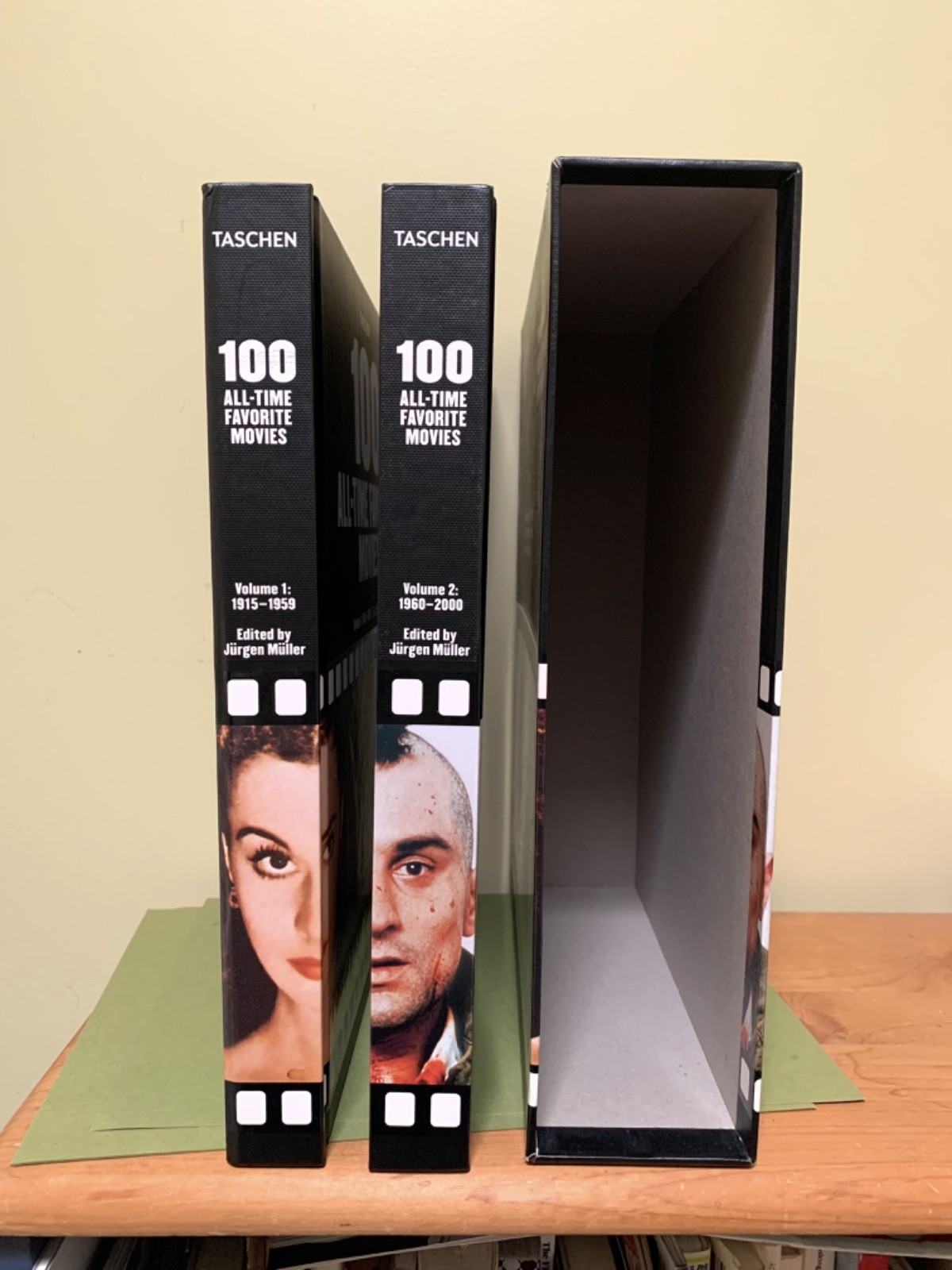 TASCHEN: 100 ALL-TIME FAVORITE MOVIES, 1915-1959; 1960-2000. Hardback Jugen Mull