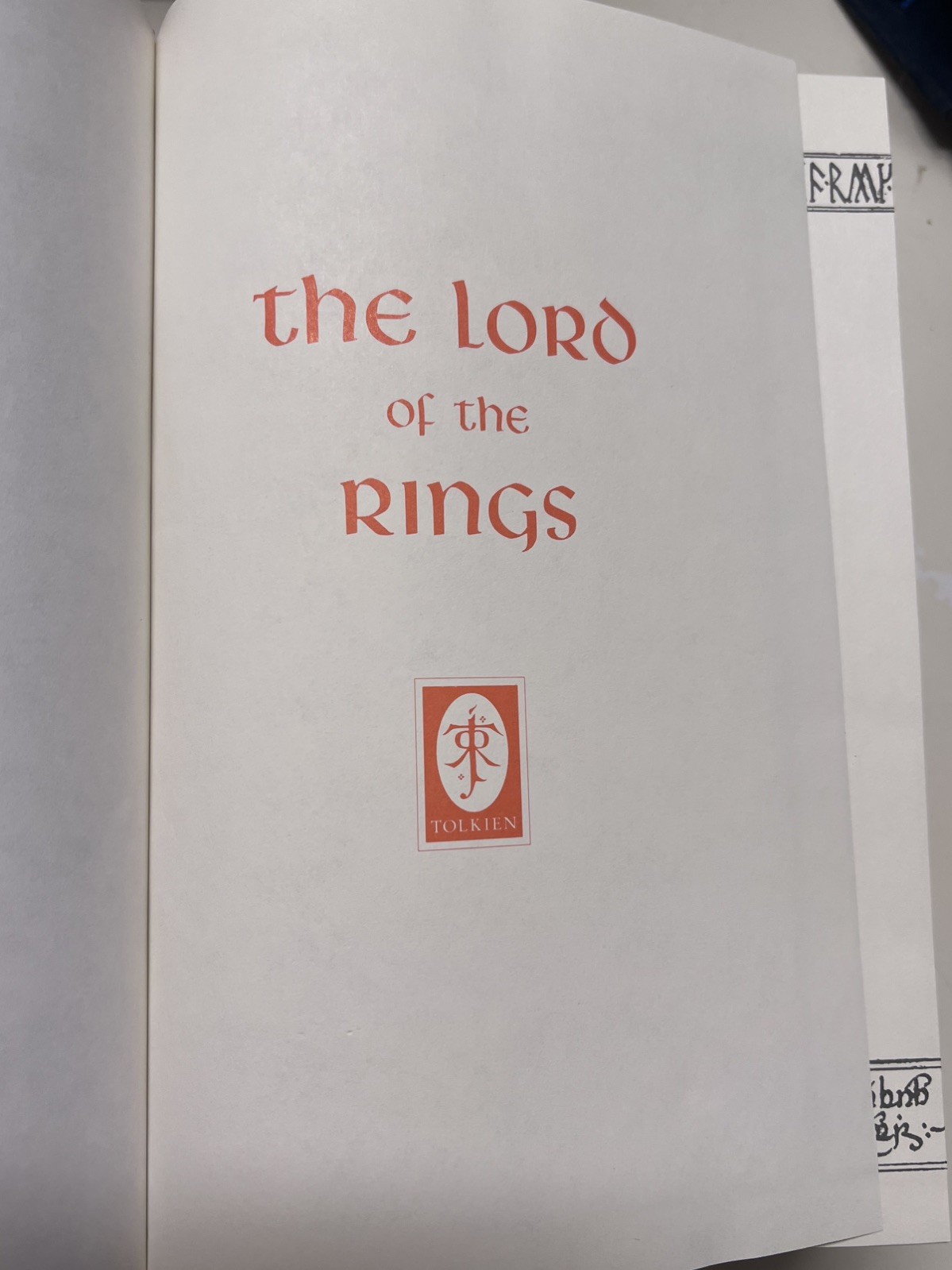 1987 Tolkien LOTR Red Leather Collector’s Edition w/ Map Illustrated Hobbit Set