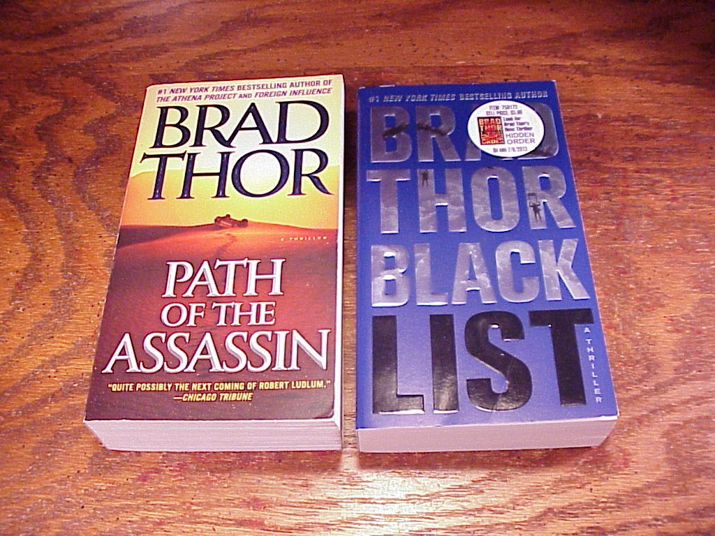 Lot of 7 Paperback Books by Brad Thor, PB, Take Down, Black List, Hidden Order
