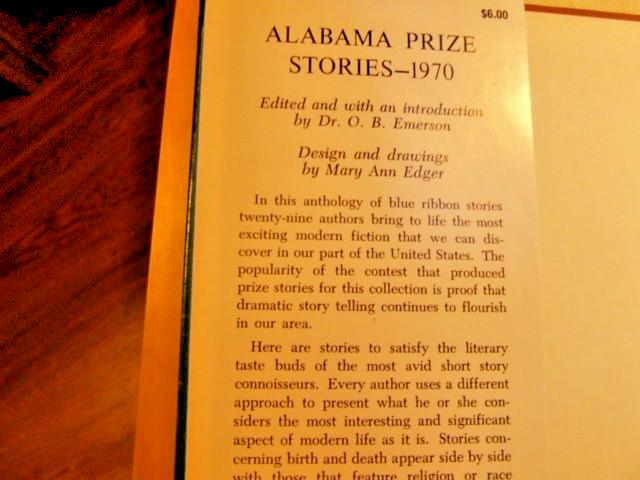 Alabama Prize Stories – 1970 Various Authors SIGNED by Lee Smith HC