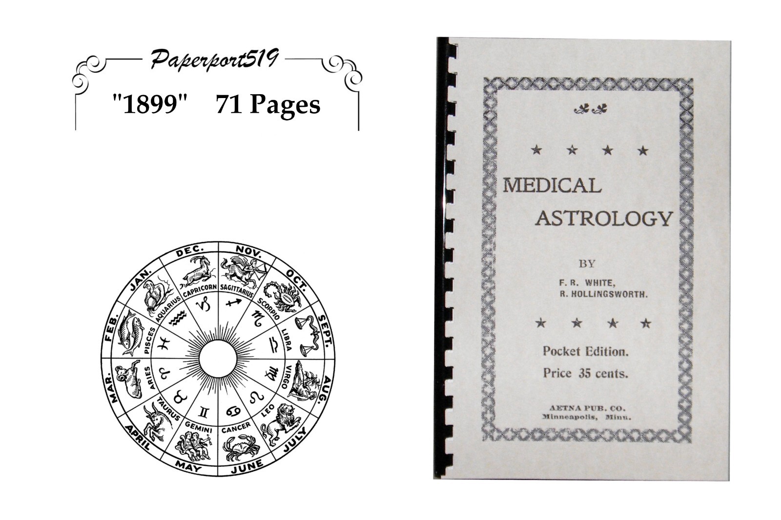 Medical Astrology «1899» 71 Pages