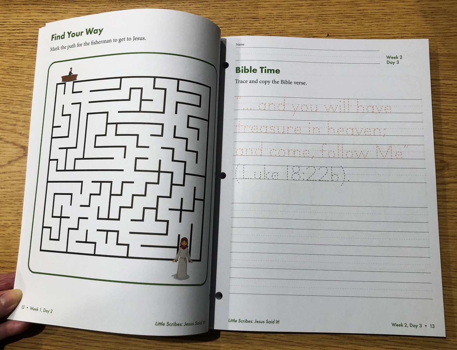 New Master Books LITTLE SCRIBES Practicing Penmanship with Scripture Grade 1 & 2
