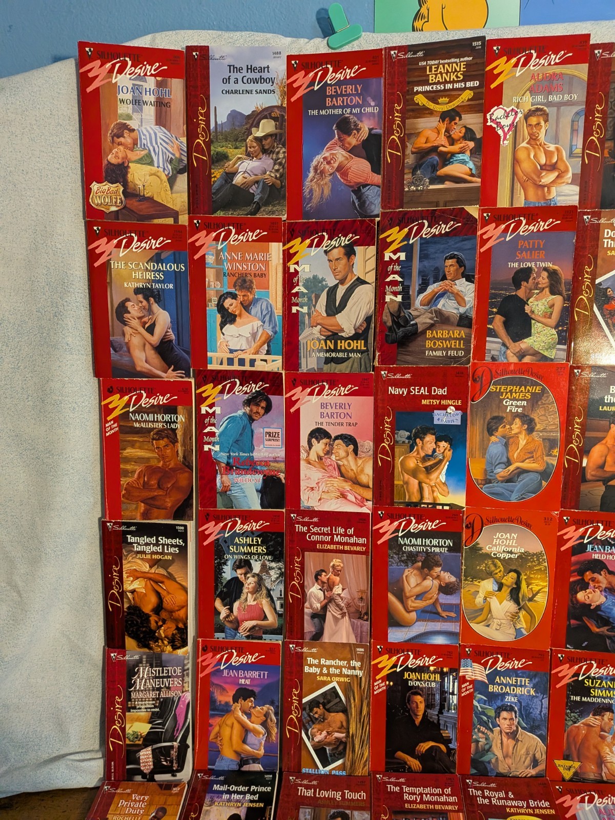 Romance Books: Silhouette Desire Huge Book Lot Of 85 Paperbacks Various Authors