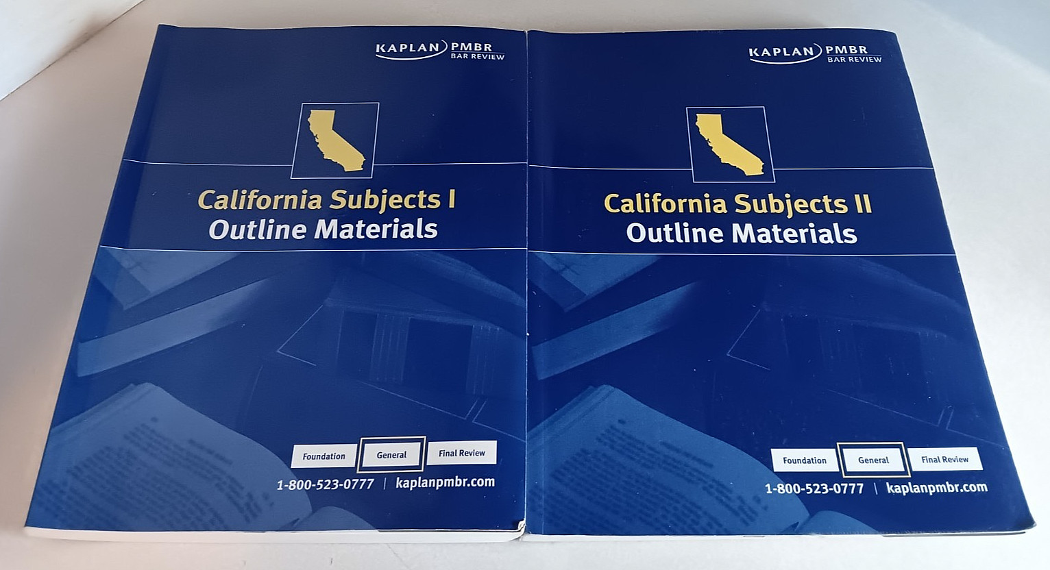 2011 KAPLAN PMBR CALIFORNIA SUBJECTS OUTLINE MATERIALS VOLUMES I & II