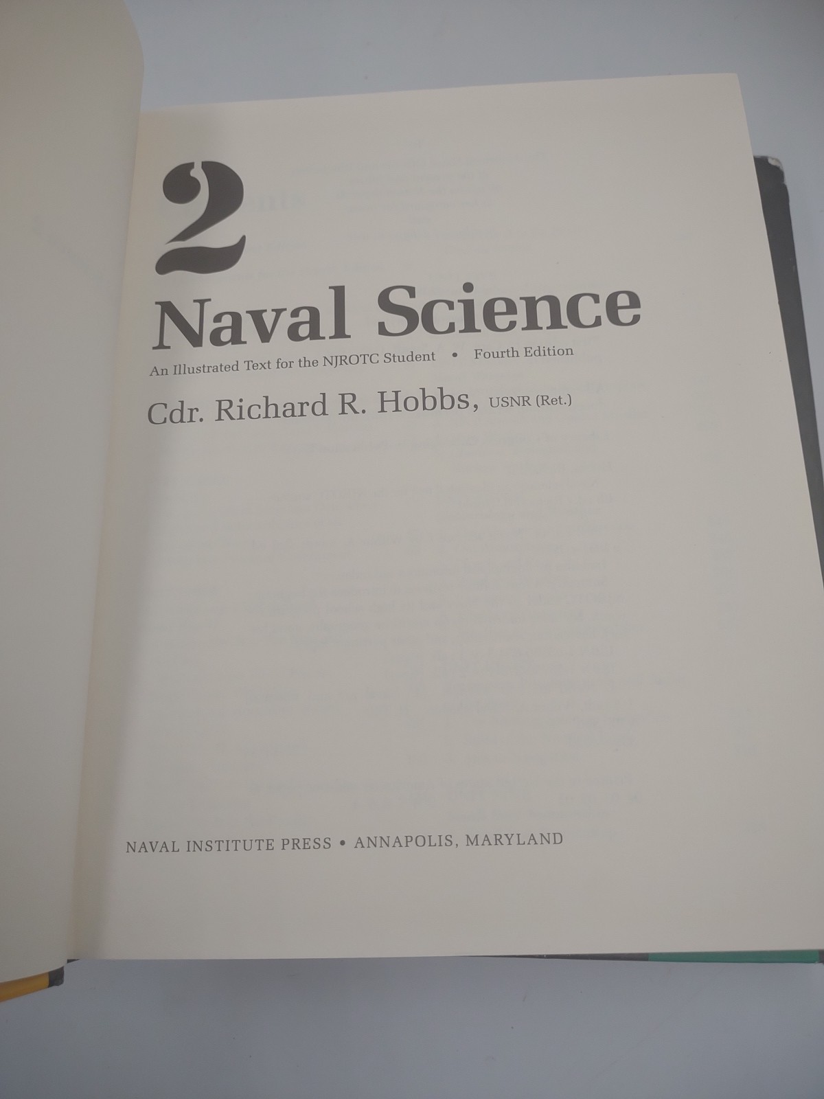 Naval Science: An Illustrated Text for the NJROTC Student Volumes 1 & 2 Hobbes
