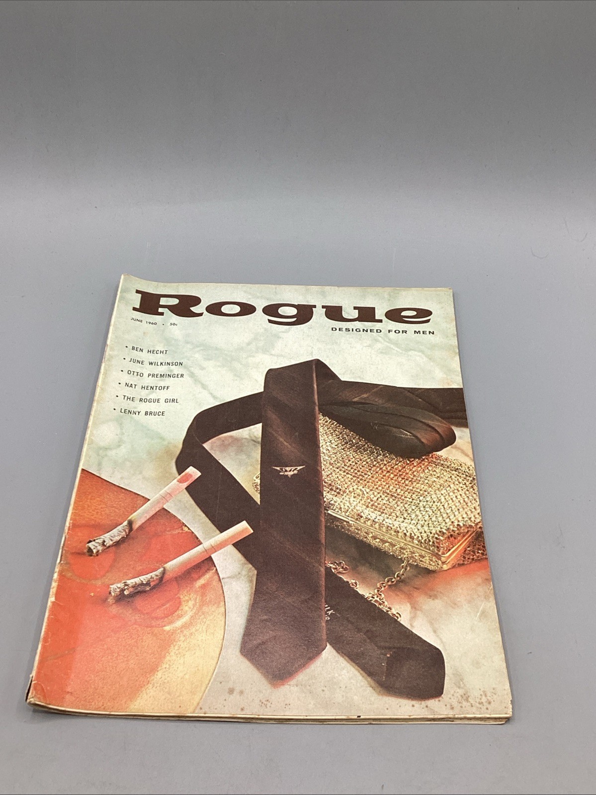 VINTAGE ROGUE DESIGNED FOR MEN Pin-Up Magazine JUNE 1960 *RARE*