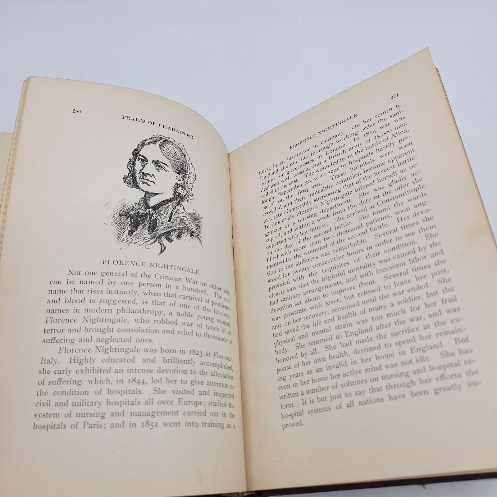 1898 «TRAITS OF CHARACTER» BOOK BY HENRY & E. L. KLETZING 371 PAGES