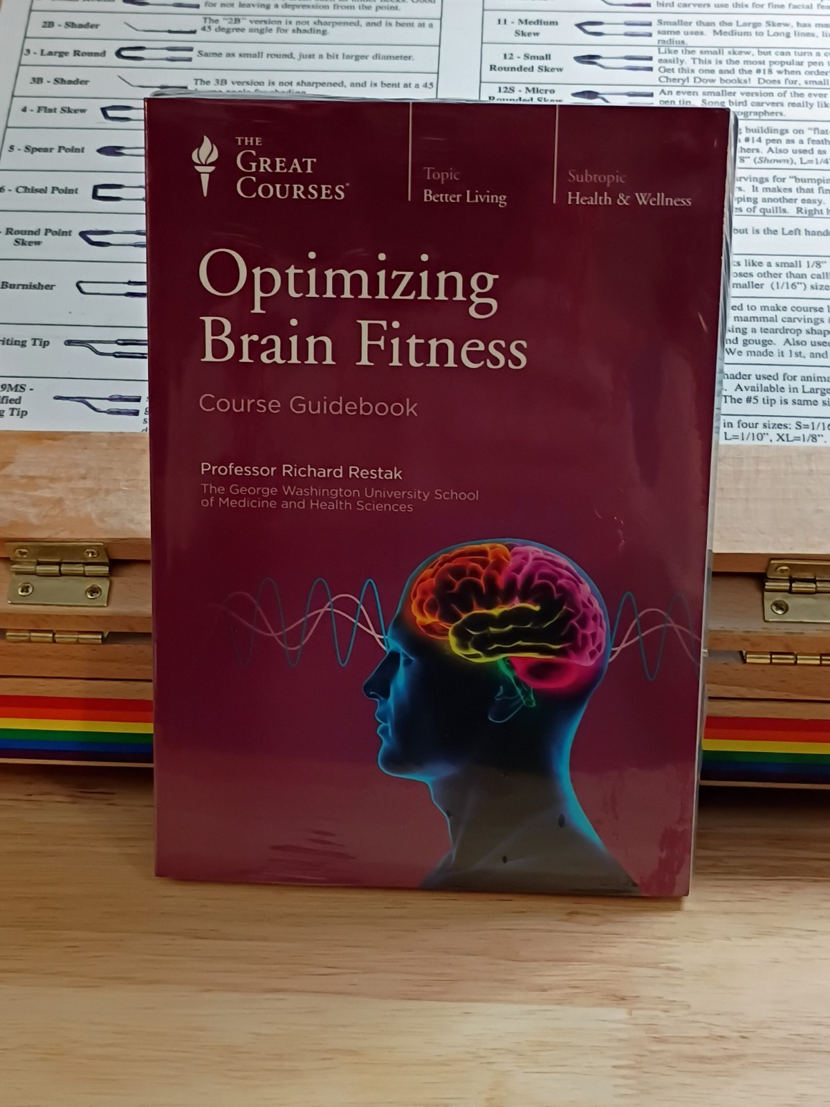 The Great Courses: Optimizing Brain Fitness – 2 DVDs + Course Guidebook NEW