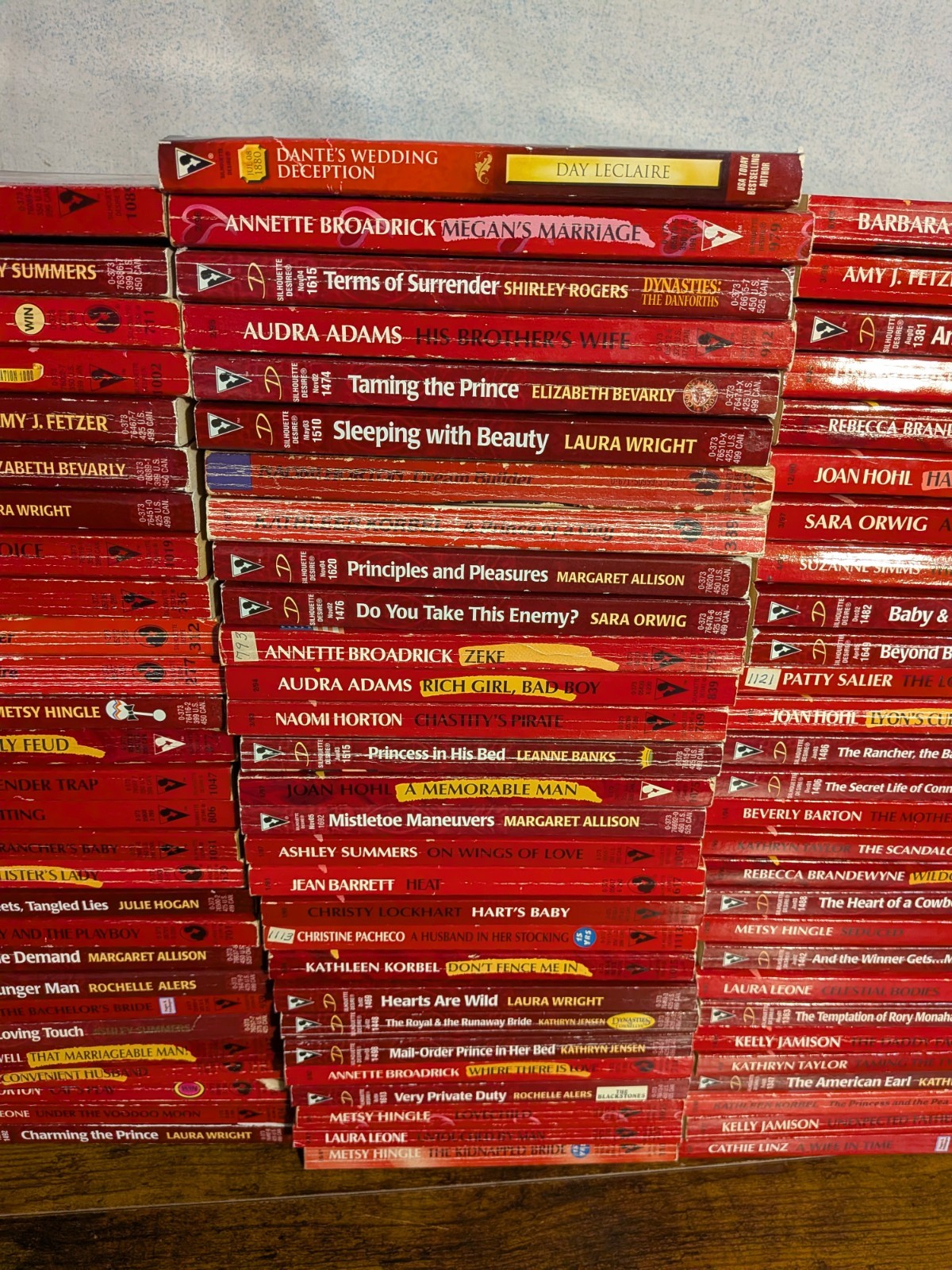 Romance Books: Silhouette Desire Huge Book Lot Of 85 Paperbacks Various Authors