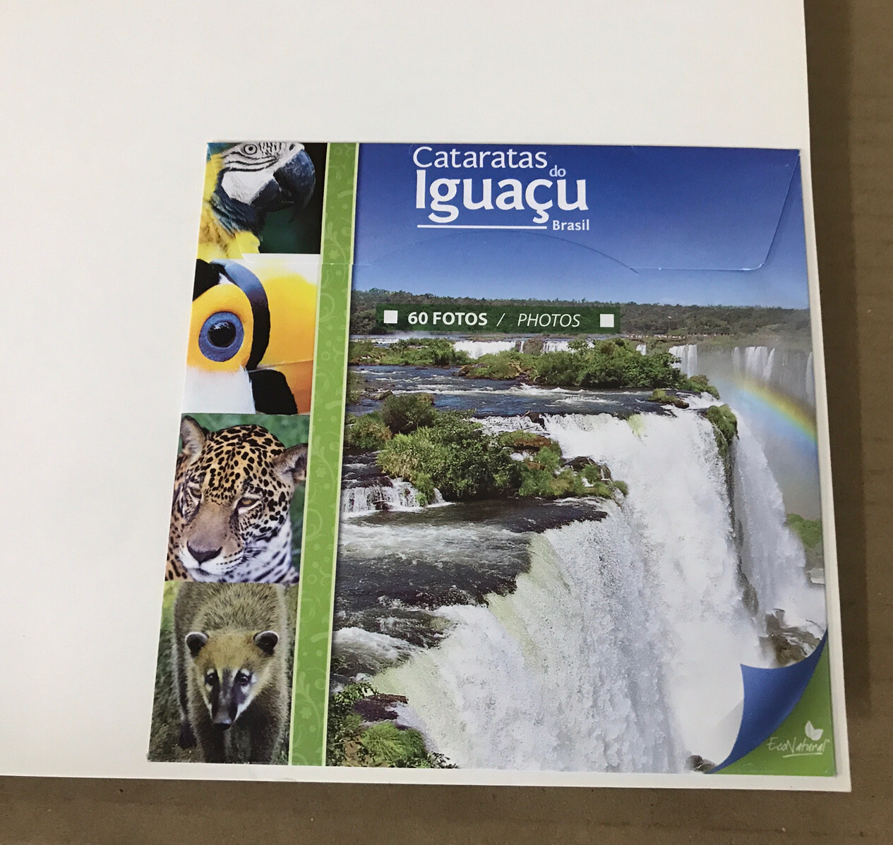 Cataratas do Iguaçu Brasil – POSTCARDS within a softcover book -ENG / FRE / DEU