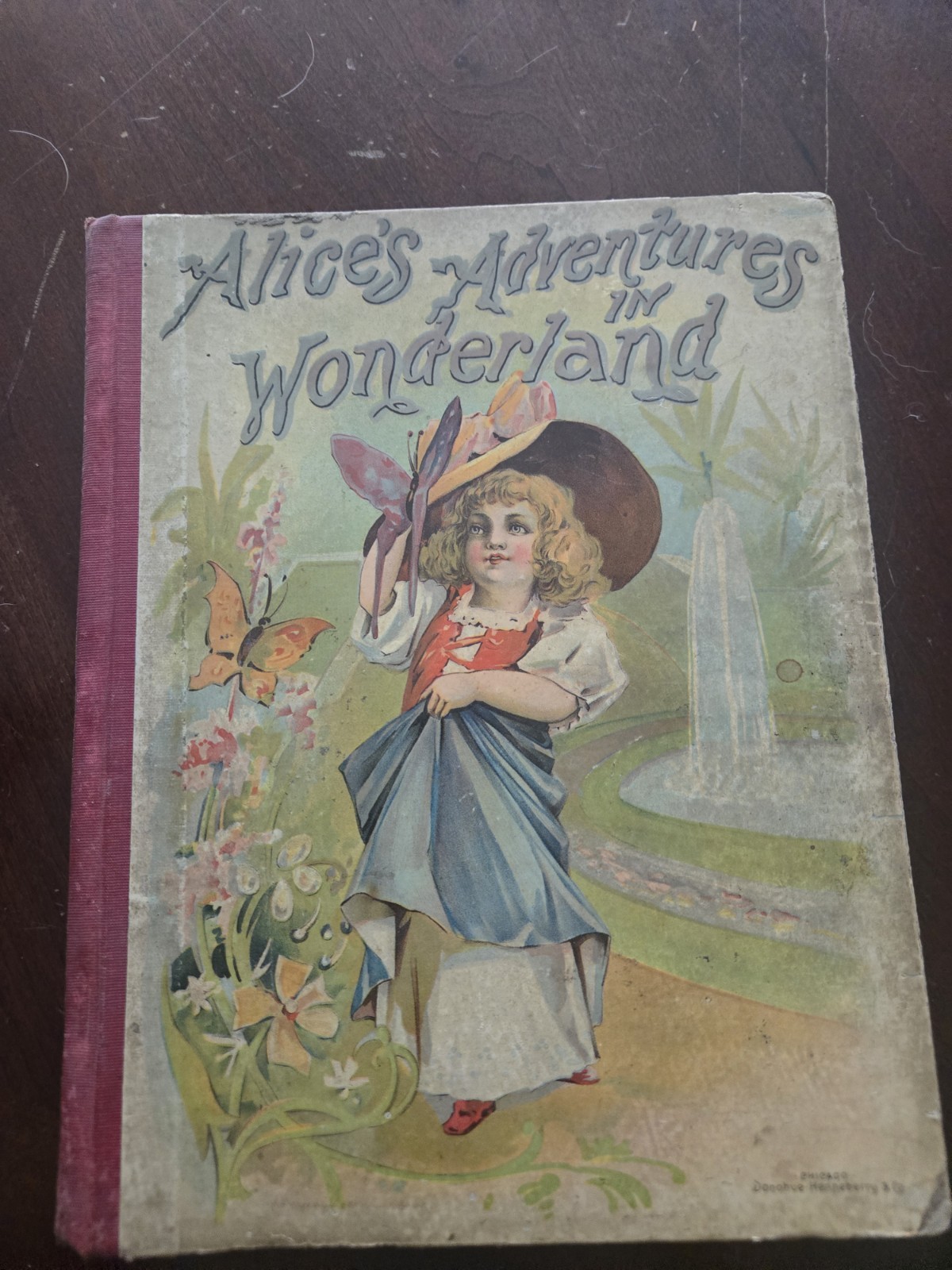 1897 Alice in wonderland lewis carroll donohue henneberry antique