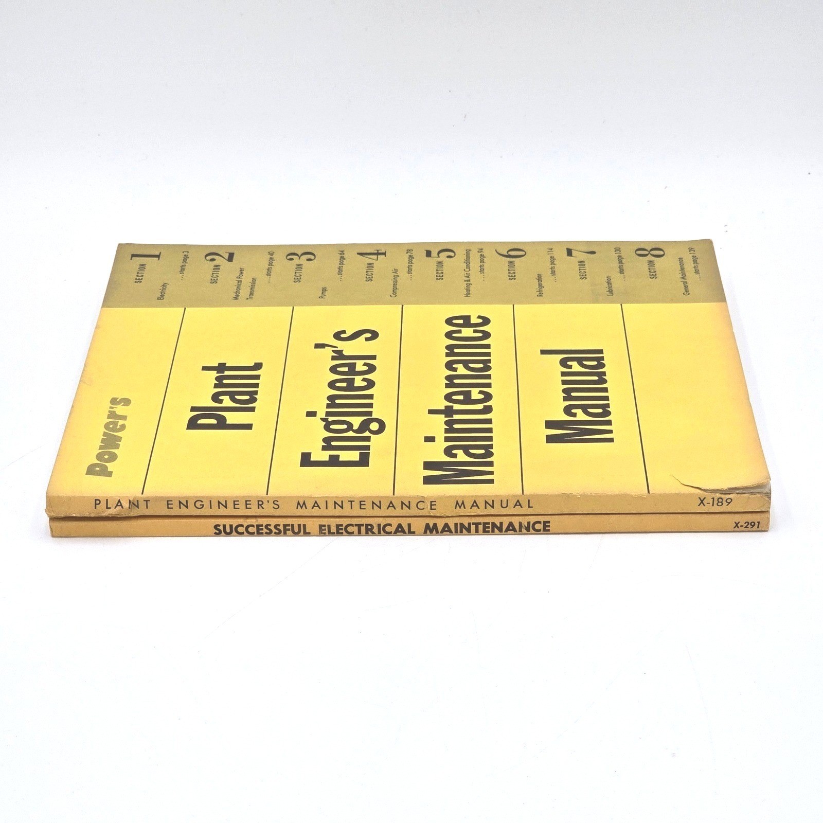 Vintage 1960s Plant Engineer’s Maintenance Manual + Electrical Maintenance Book