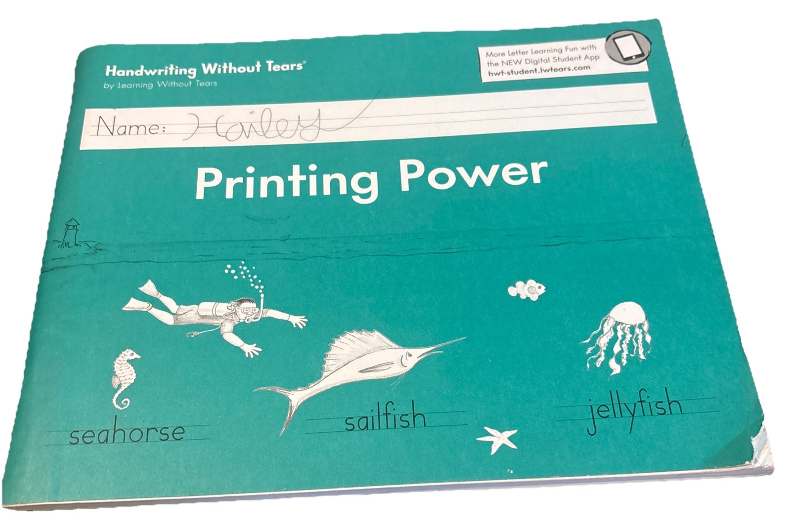Handwriting Without Tears Printing Power Workbook Homeschool 9th Ed 2018 Name*
