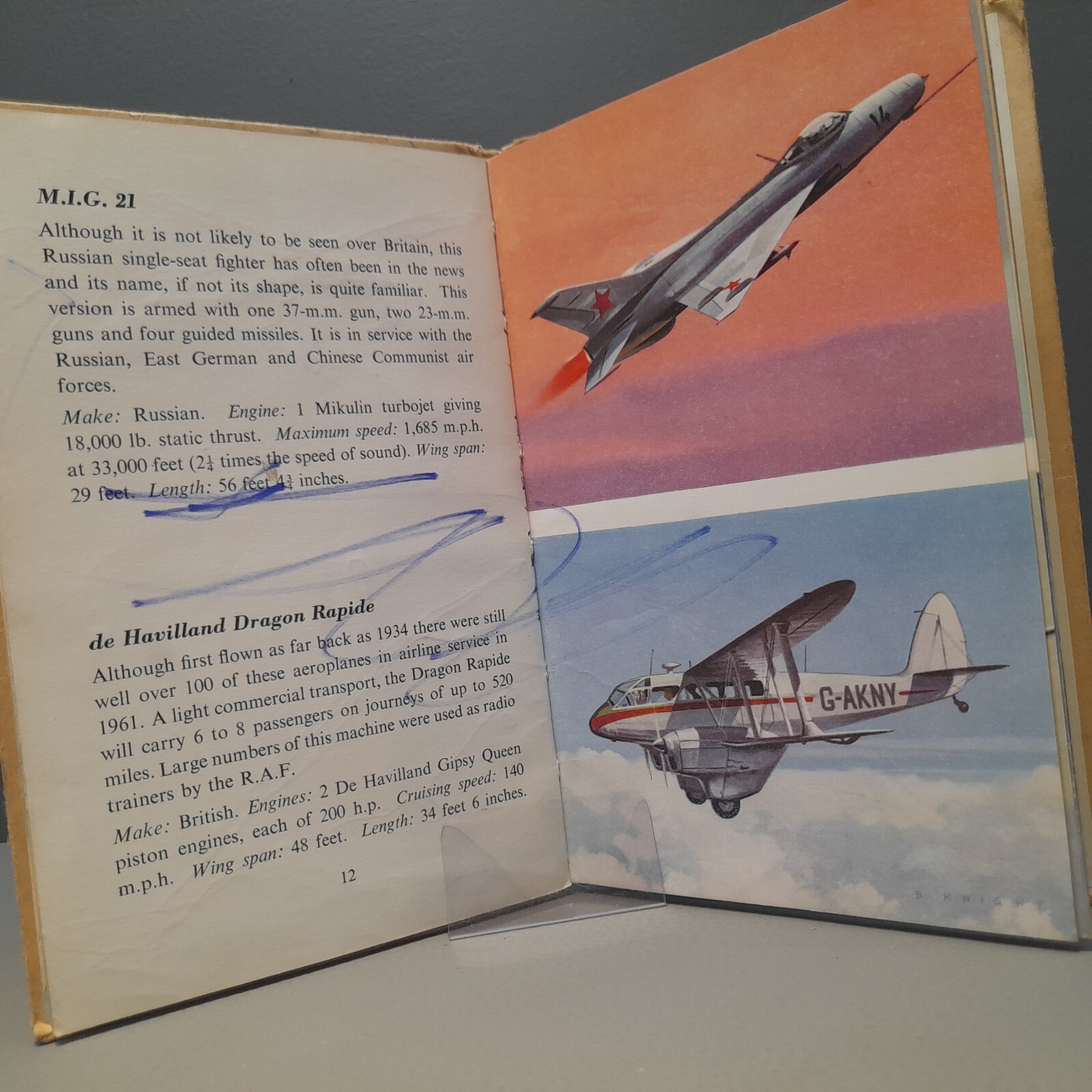 Vintage Aircraft Book Ladybird Series 584 1964 1st Edition
