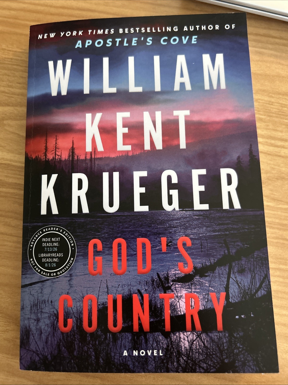 God’s Country by William Kent Krueger ARC releases 8/18/2026