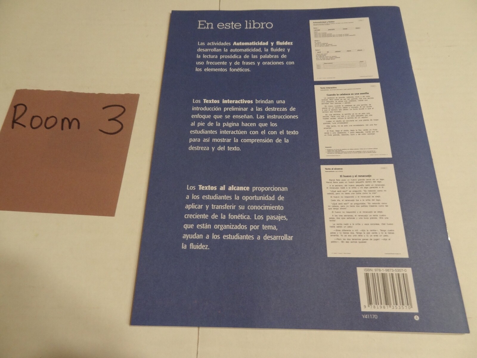 Benchmark Education Taller Mi libro de estudio de palabras Volume 2 as Shown