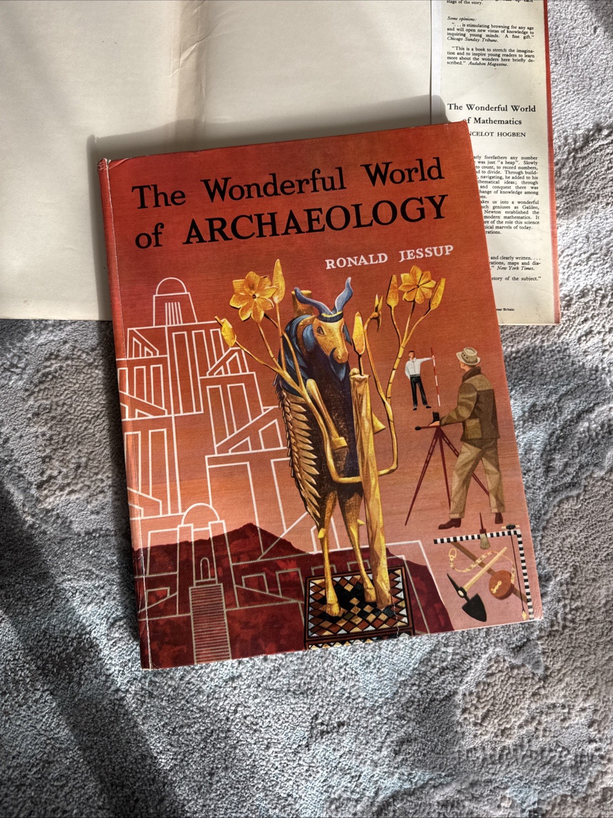 Wonderful World of Archaeology 1956. By Ronald Jessup 1st Edition HC DJ