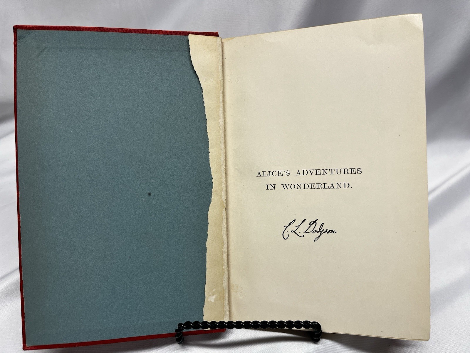 Lewis Carroll Alice’s Adventures Facsimile Hardcover Tenniel Doubleday 1942 DJ