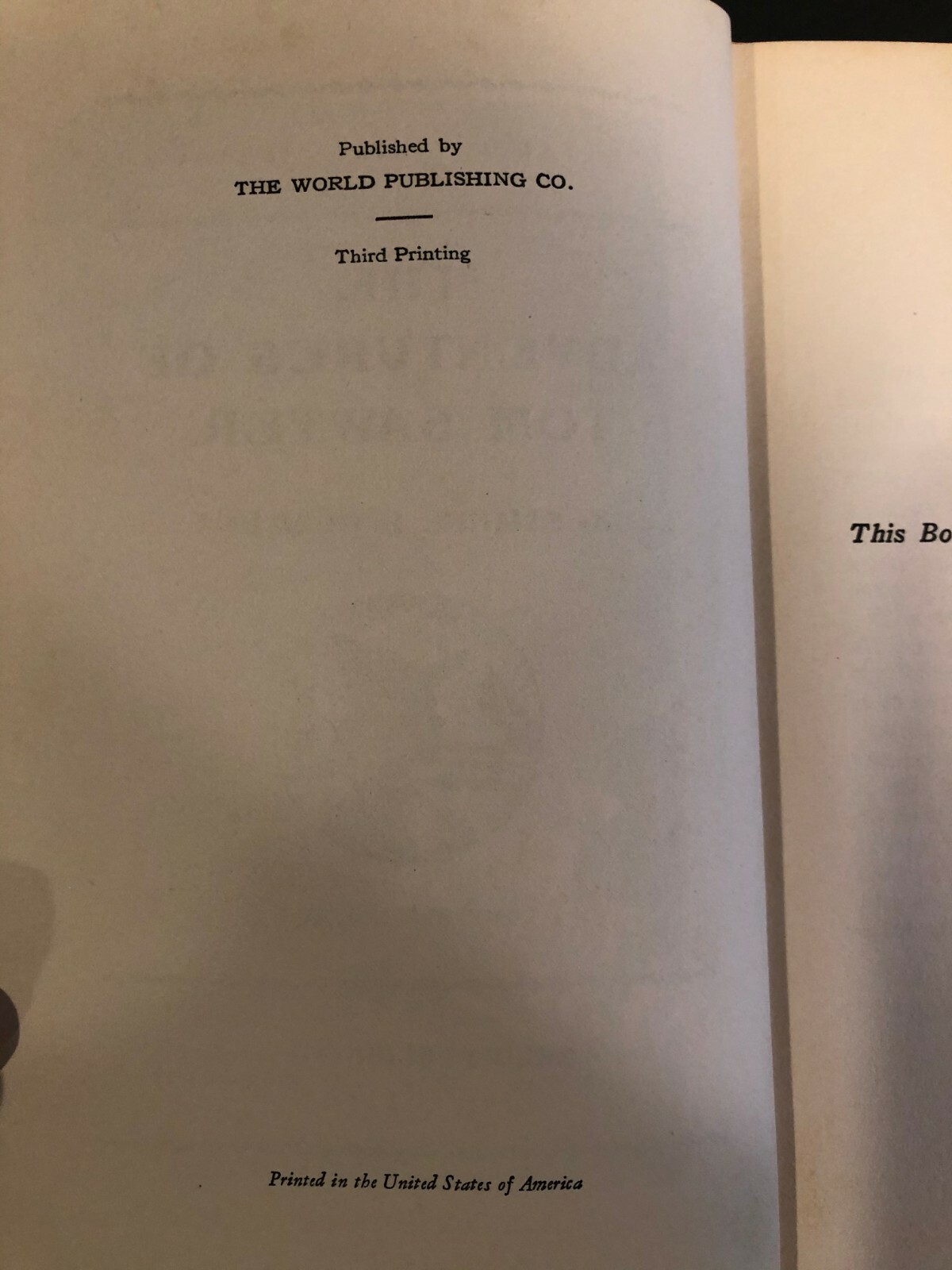 The Adventures of Tom Sawyer by Samuel L. Clemens, 317 Pages, Third Printing