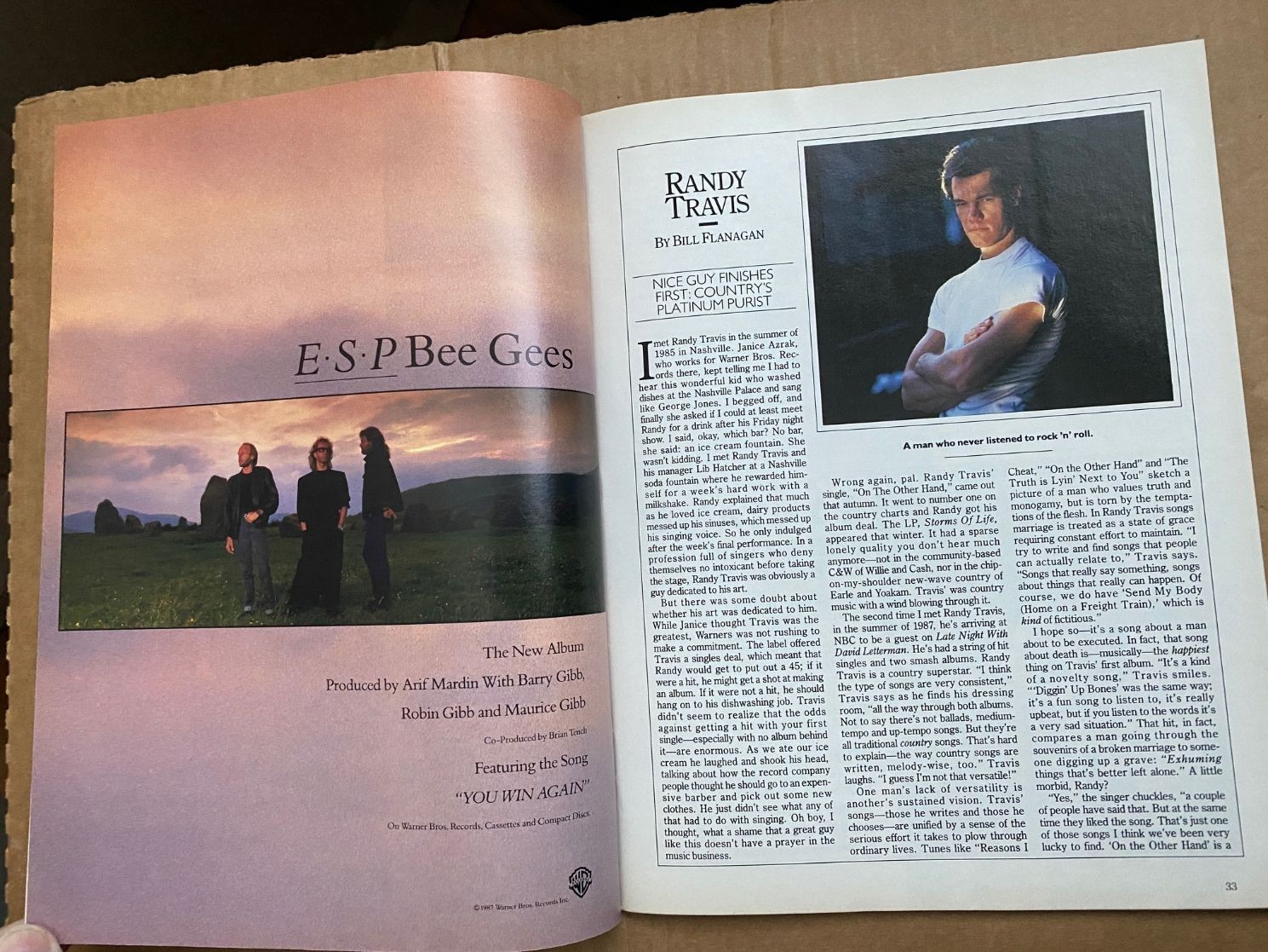 Musician Magazine November 1987 George Harrison, Mick Jagger, Neil Young