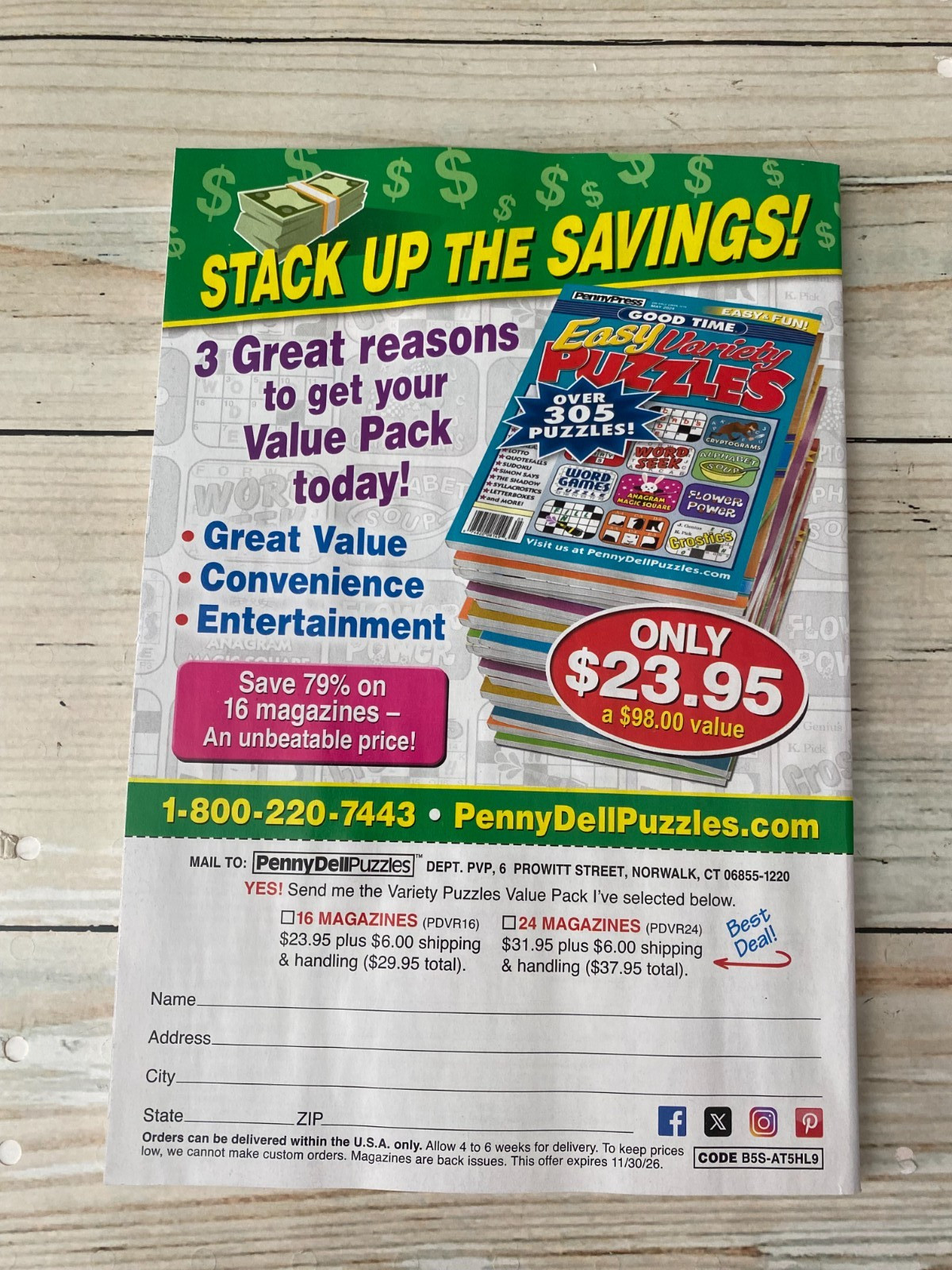 Penny Press Favorite Variety Puzzles April 2026 Magazine Activity world’s best