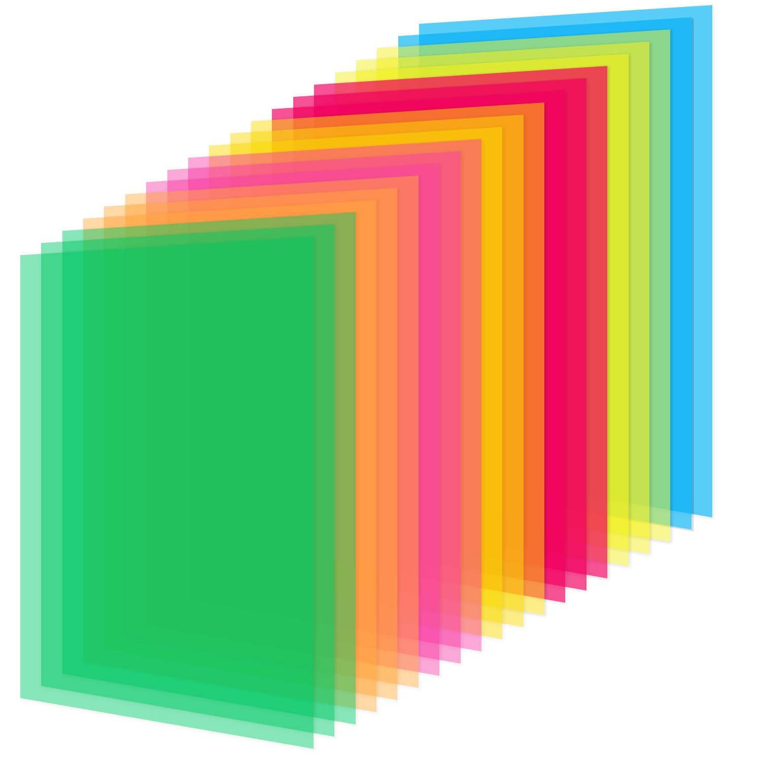 20 Pieces 11IN x 8.5IN Colored Overlays for Dyslexia, Dyslexia Reading Sheets…