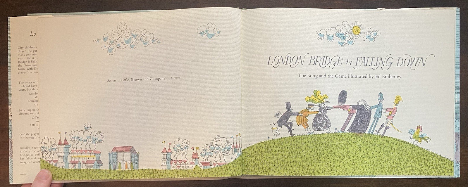 London Bridge Is Falling Down By Ed Emberly, Vintage 1967 Hardcover