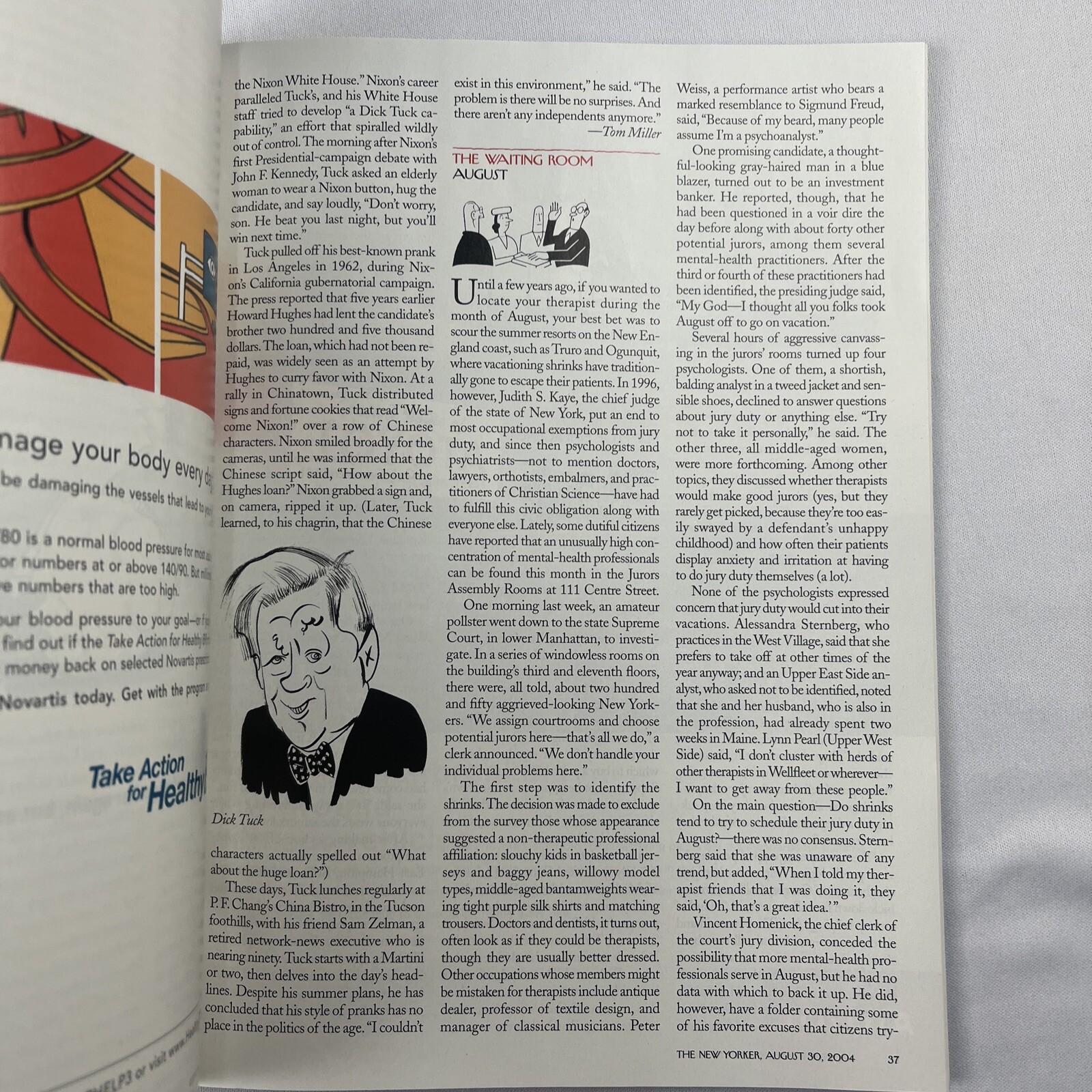 The New Yorker Magazine August 2004/ Jon Stewart, Louis Menand