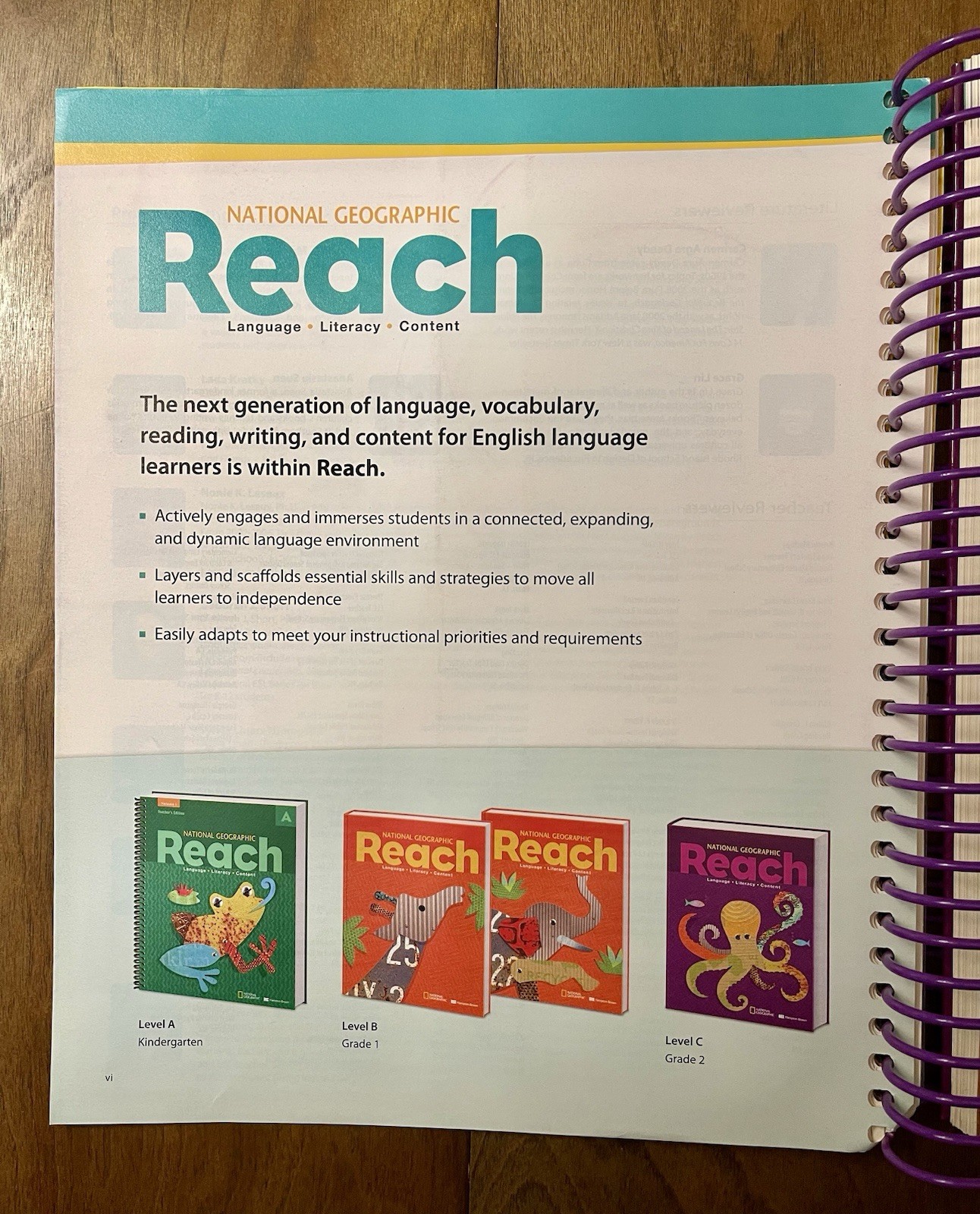 REACH: LANGUAGE, LITERACY, CONTENT (NATIONAL GEOGRAPHIC By Deborah J Short