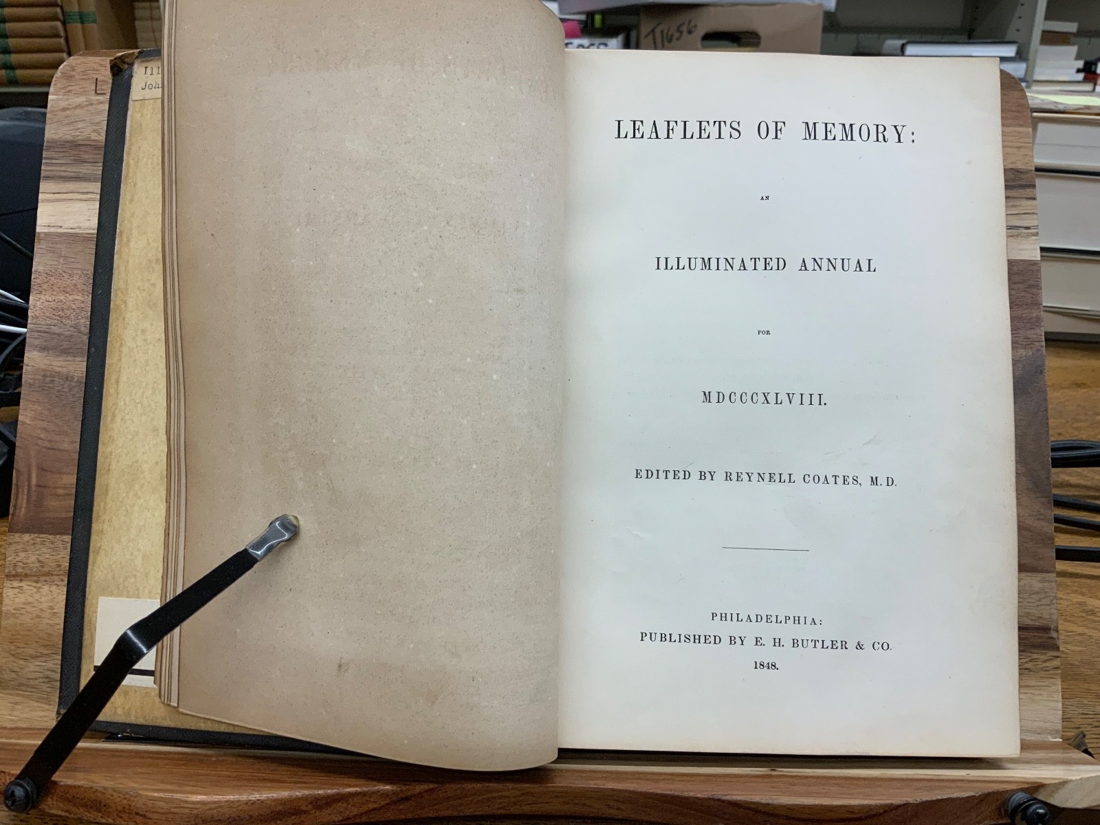 Leaflets of Memory An Illuminated Annual Gift Book for 1850 Reynell Coates