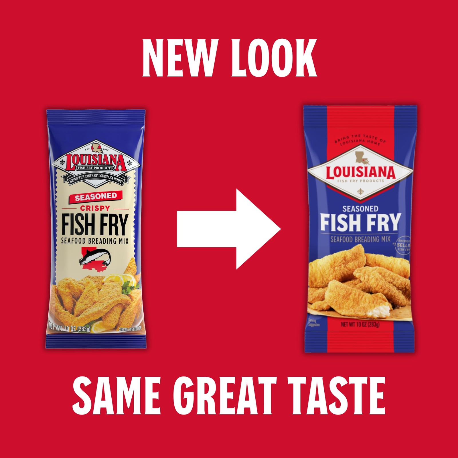 Louisiana Fish Fry Seasoned Fish Fry Seafood Breading Mix 10 oz. Pack of 1 S…