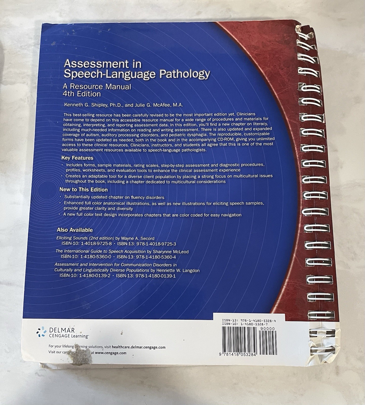 Assessment in Speech-Language Pathology: A Resource Manual – Spiral-bound & CD
