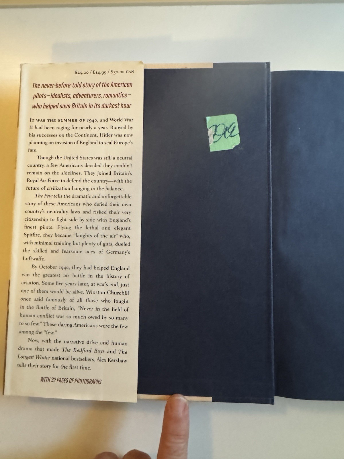 «The Few . . . Battle of Britain» by Alex Kershaw 1st/1st HC/DJ 2006 WWII