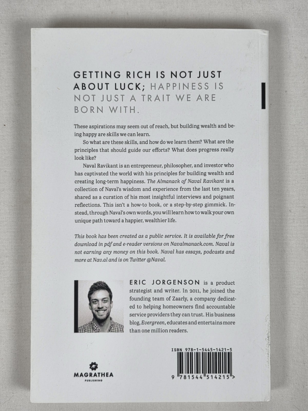 Almanack of Naval Ravikant : A Guide to Wealth and Happiness by Eric Jorgenson